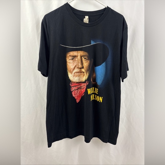Willie Nelson Band Tee Size 2XL Summer/Fall Tour 2021 Next Level Apparel Black - Picture 2 of 7